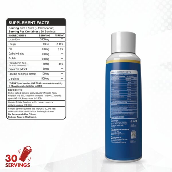 L-Carnitine 450 ml Mix Fruit - Image 2