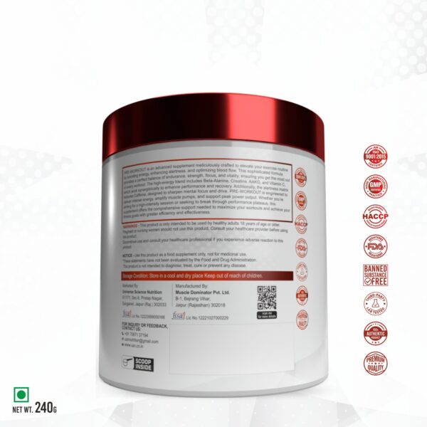 Furious Dragon Preworkout 180g - Image 6