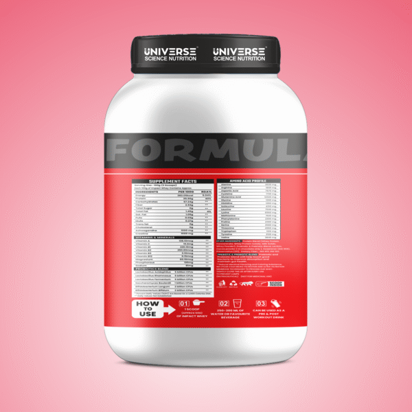 USN IMPACT WHEY | 35.5G PROTEIN | 1G CREATINE | 1G ASHWAGANDHA - Image 2